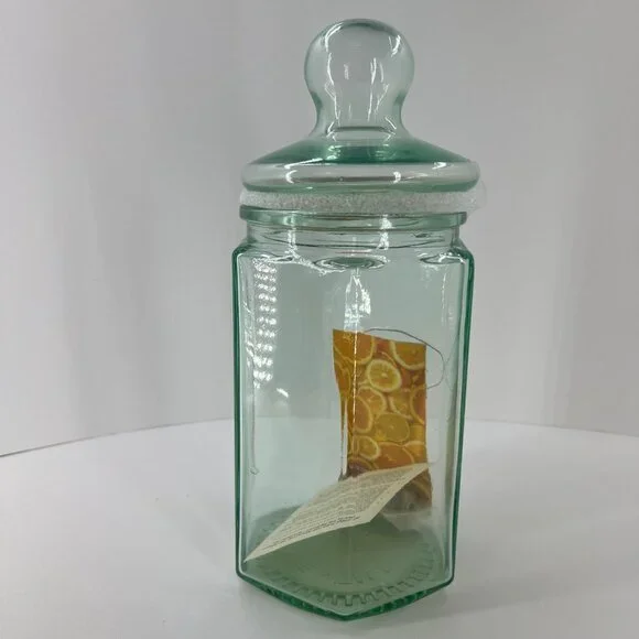 Smirnoff Infusion Jar Made In Italy Green Glass W/ Lid New Boxed - Picture 2 of 16